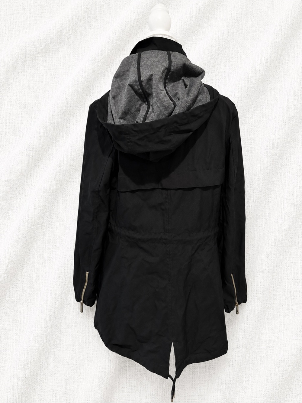 MICHAEL Michael Kors Black Hooded Utility Jacket - Picture 2 of 5